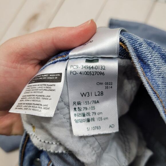 Levis wedgie straight jeans button fly stretch - Picture 7 of 10